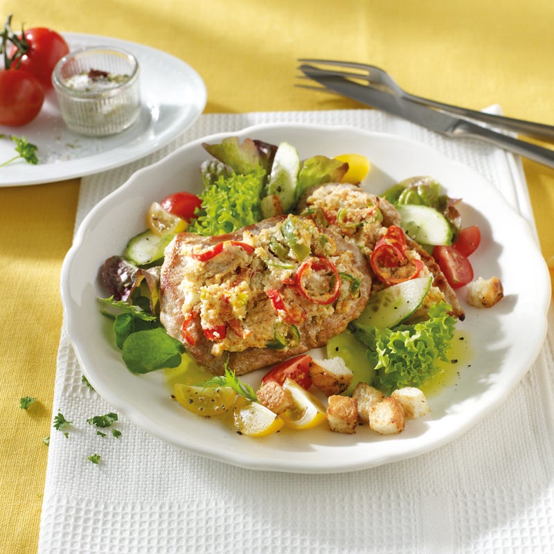 Foto Peperonischnitzel mit Knuspersalat von WW