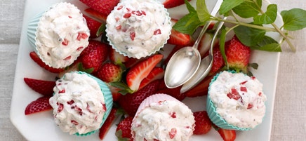 Erdbeer-Eismuffins