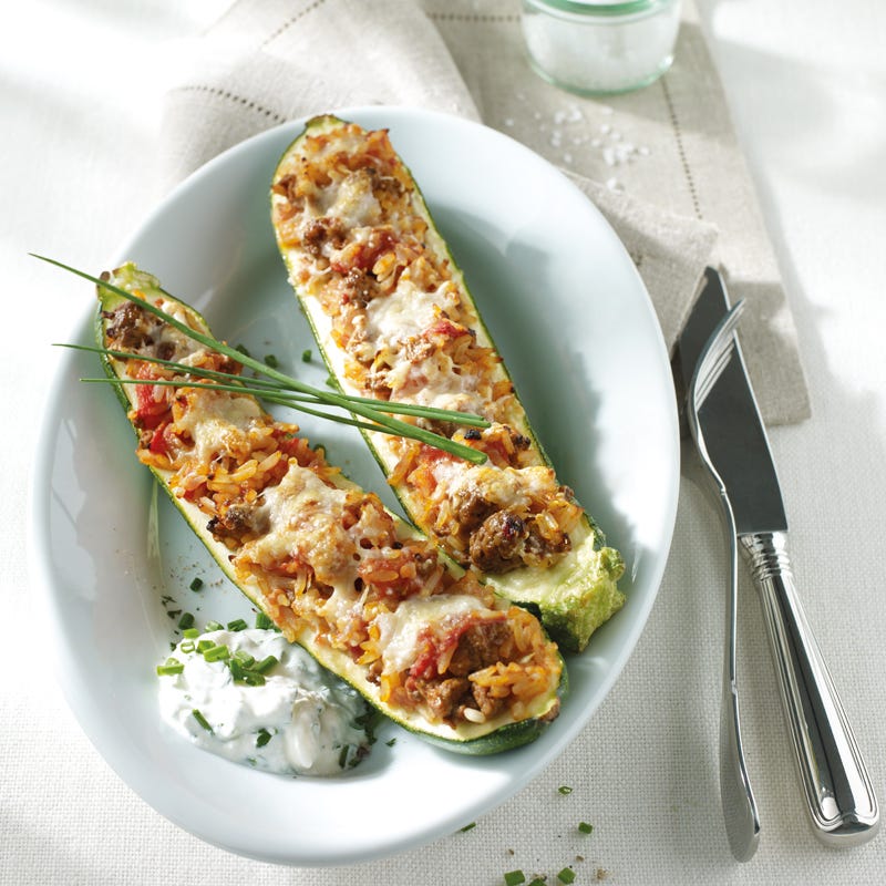 Foto Gefüllte Zucchini mit Kräutersahne von WW