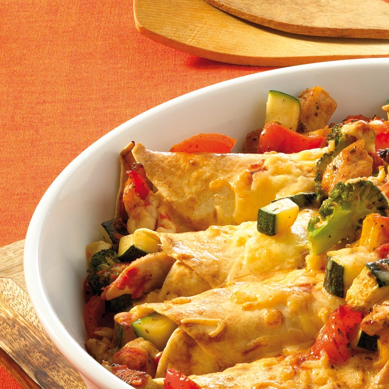 Foto Weizenenchiladas mit Hähnchen von WW