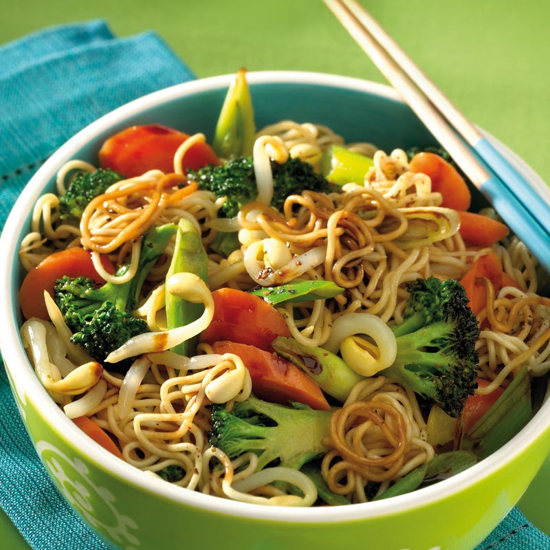 Foto Chinesische Gemüse-Nudel-Pfanne von WW