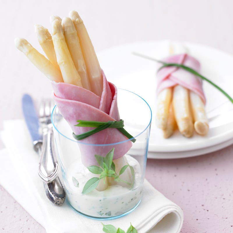 Spargel-Schinken-Röllchen