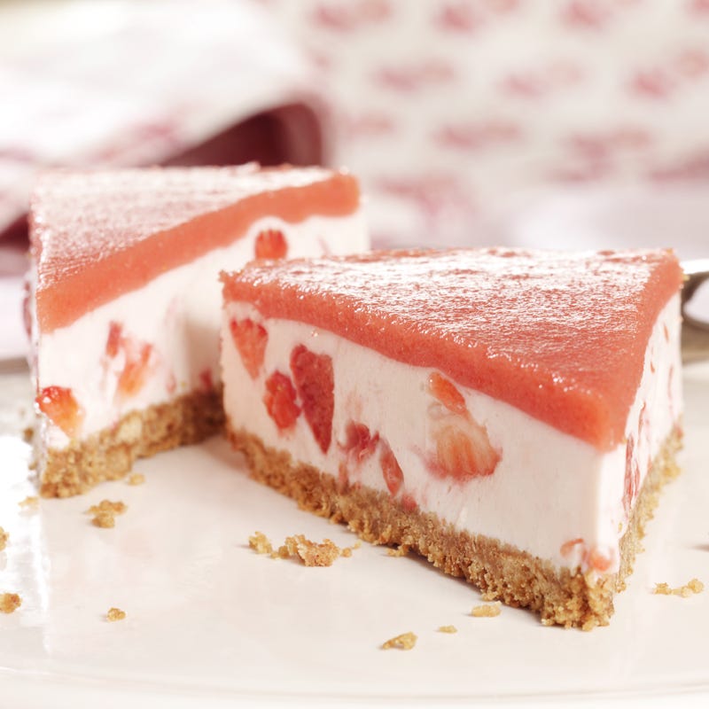 Foto Quarktorte mit Erdbeerspiegel von WW