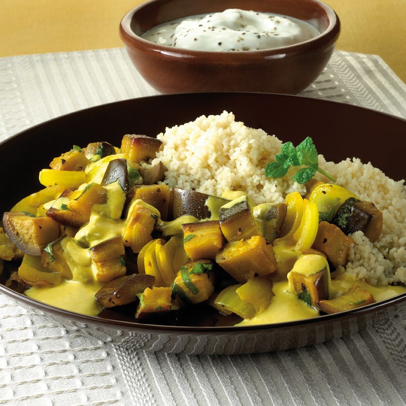 Foto Auberginen-Minz-Gemüse mit Couscous von WW