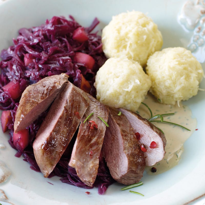 Foto Entenbrust mit Thüringer Apfelrotkohl von WW