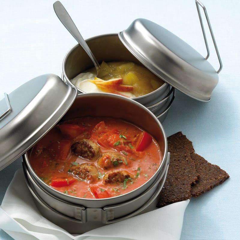 Foto Tomatensuppe mit Hackbällchen von WW