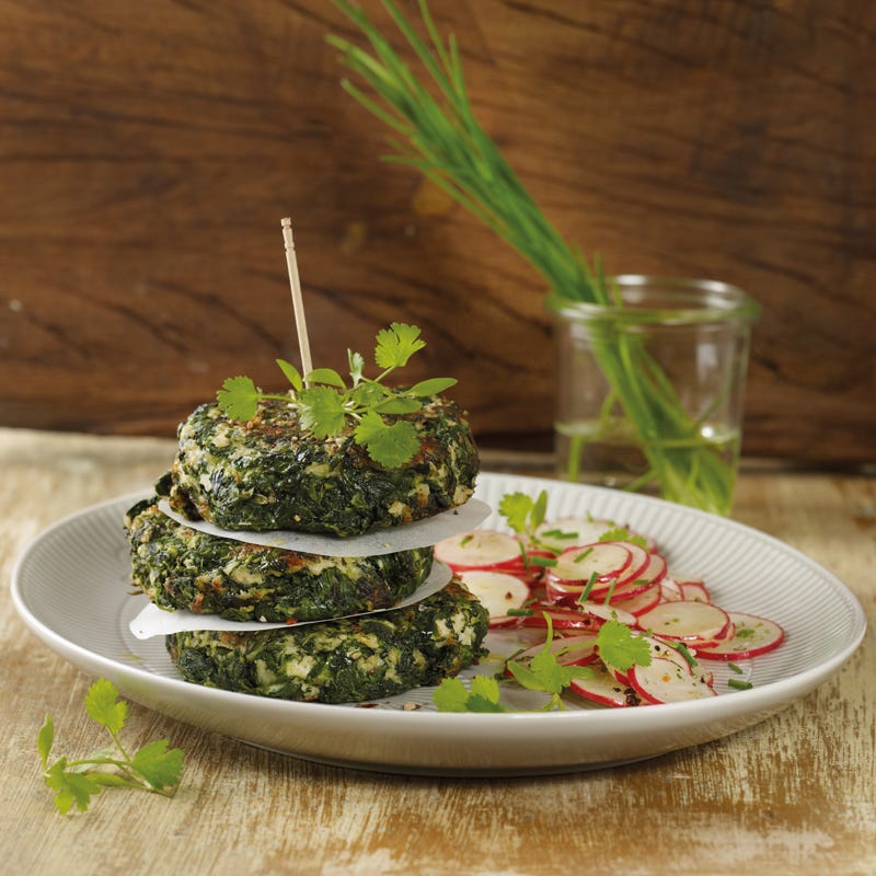 Foto Spinattaler mit Radieschensalat von WW