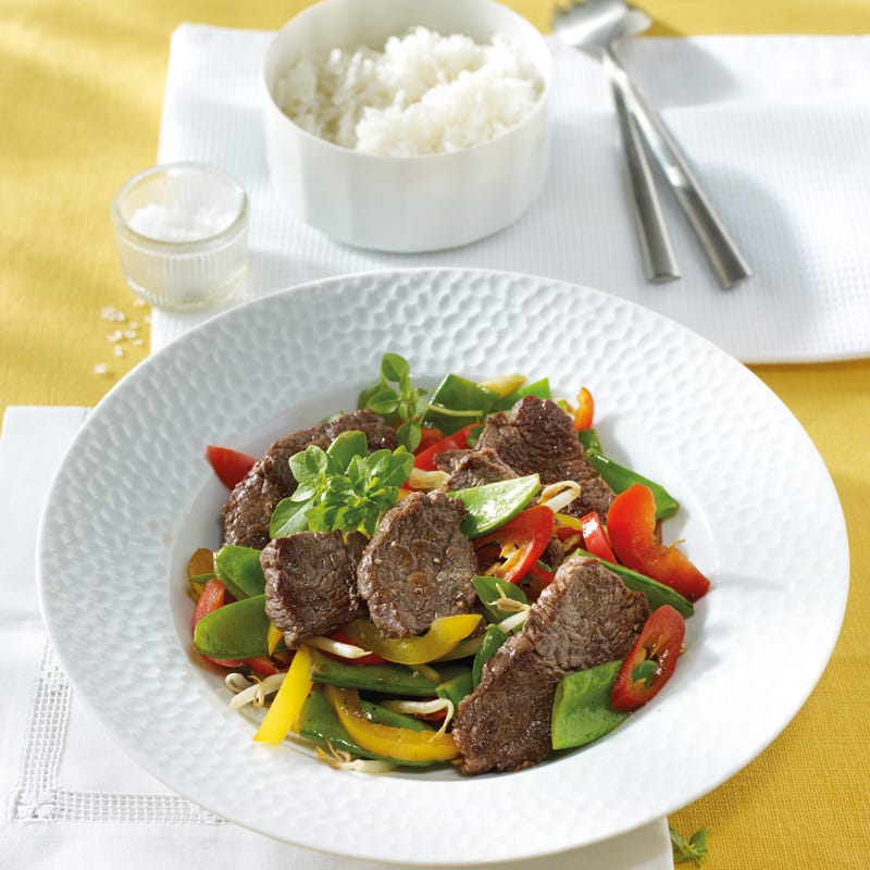 Foto Chinesisches Rind mit Reis von WW