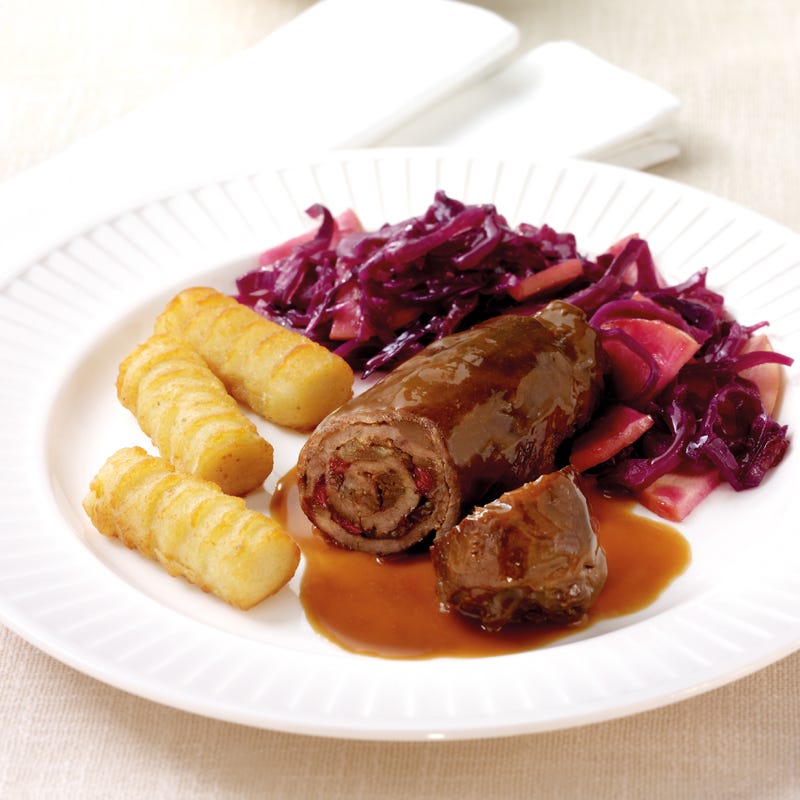 Foto Feiertagsrouladen mit Kroketten von WW