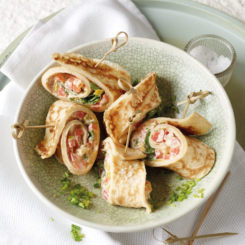 Foto Crêperöllchen mit Paprikacreme von WW