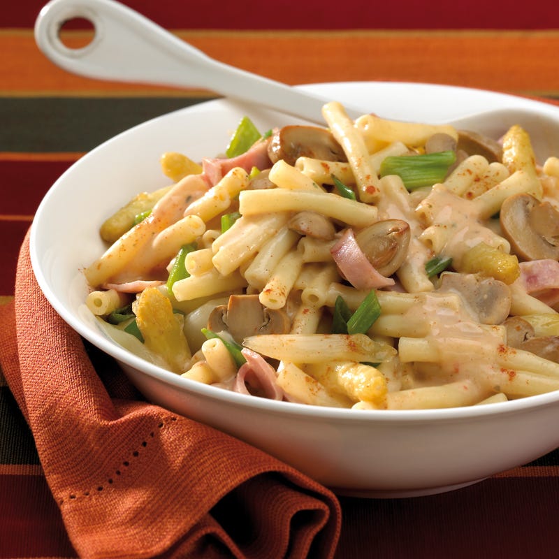 Foto Mini-Makkaroni mit gekochtem Schinken und Spargel von WW