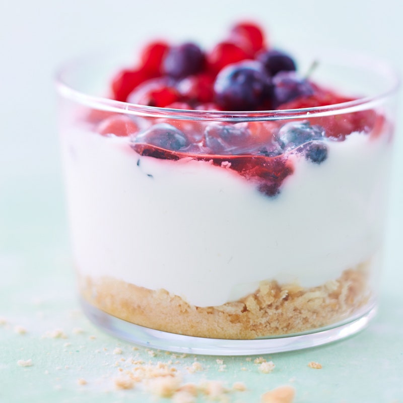 Käsekuchen im Glas