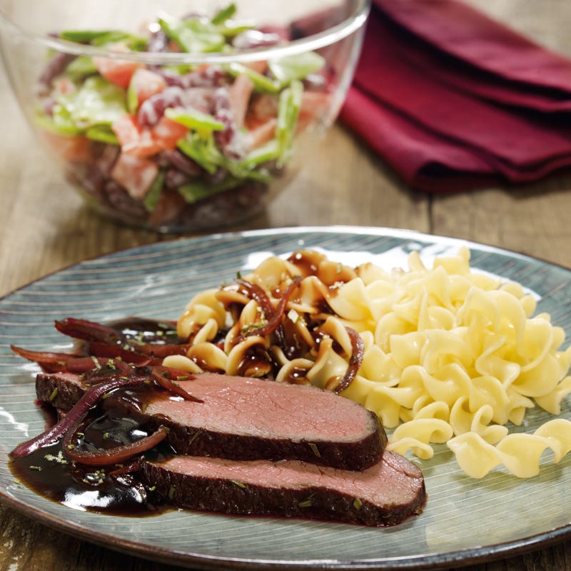 Foto Balsamicobraten mit buntem Salat von WW