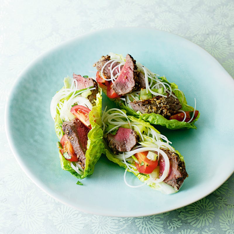 Foto Sesam-Rindfleisch auf Reisnudel-Salat von WW