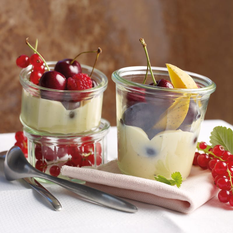 Foto Vanillecreme mit frischem Obst von WW