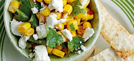 Sweetcorn & feta salsa