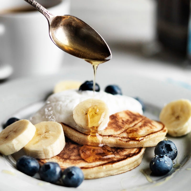 Foto Heidelbeerpancakes mit Banane von WW