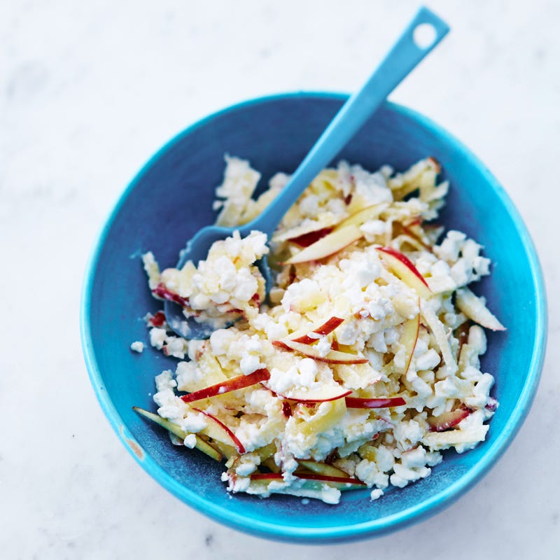 Hüttenkäse mit Apfel