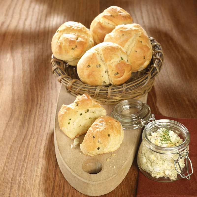 Foto Schnittlauchbrötchen mit Eiercreme von WW