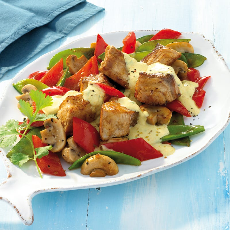 Foto Red Snapper mit Orangen-Curry-Sauce von WW