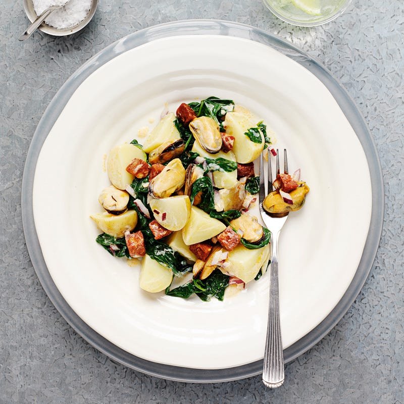 Foto Warmer Kartoffel-Muschelsalat von WW