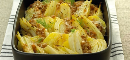 Fenchelgratin mit Parmesankruste