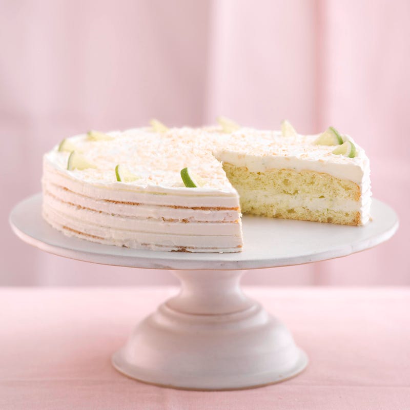 Foto Limetten-Joghurt-Torte mit Kokosbiskuit von WW