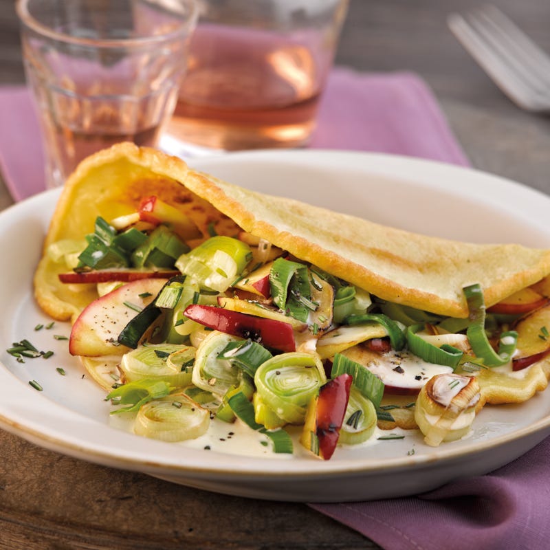 Foto Gefüllte Apfel-Lauch-Pfannkuchen von WW