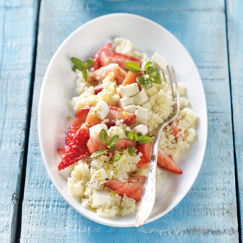 Foto Erdbeer-Couscous-Salat mit Minze von WW