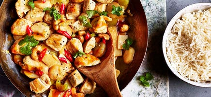 Chicken stir fry with cashew nuts