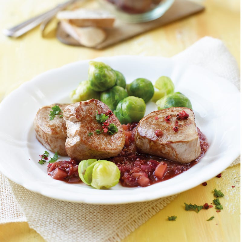 Foto Schweinefiletmedaillons mit Pflaumenchutney von WW