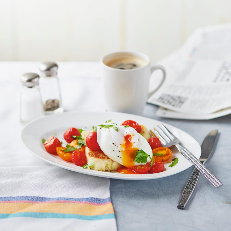 Foto Kartoffeln mit pochiertem Ei von WW