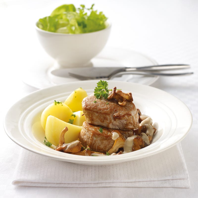 Foto Schweinemedaillons mit Pfifferlingrahmsauce von WW