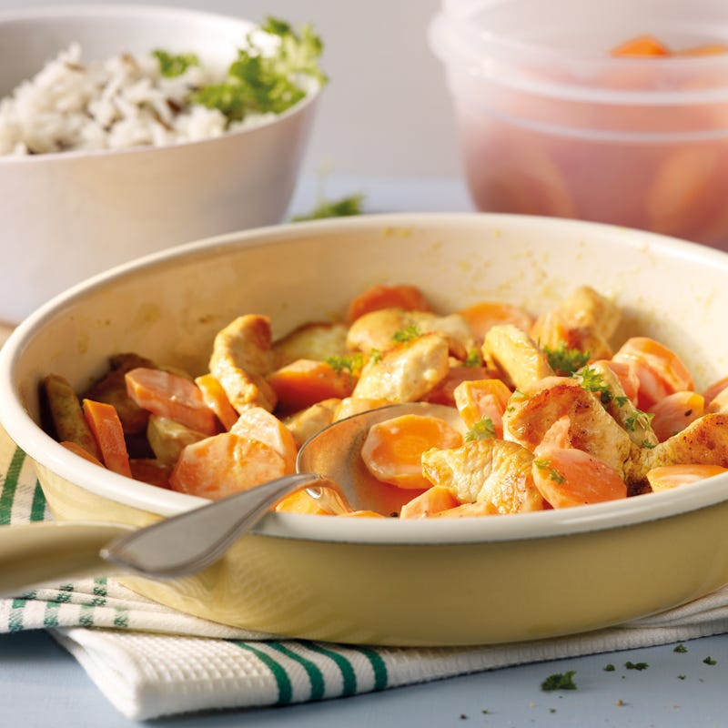 Foto Karotten-Puten-Pfanne mit Wildreis von WW