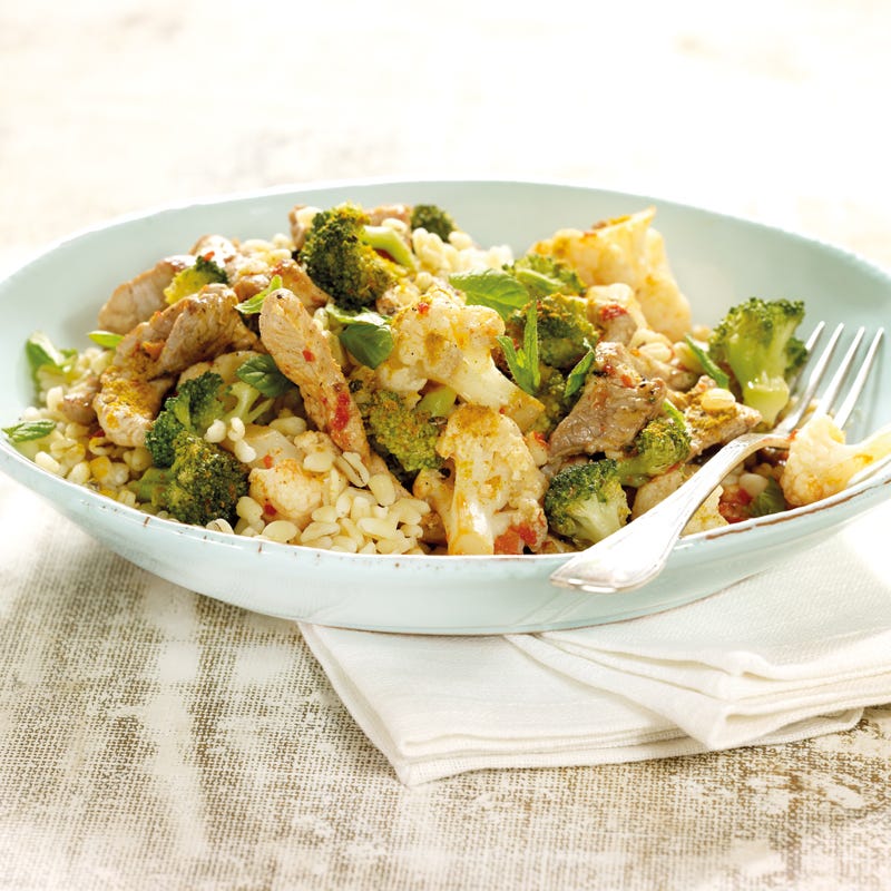 Foto Curry-Zartweizen-Pfanne mit Schweinerücken von WW