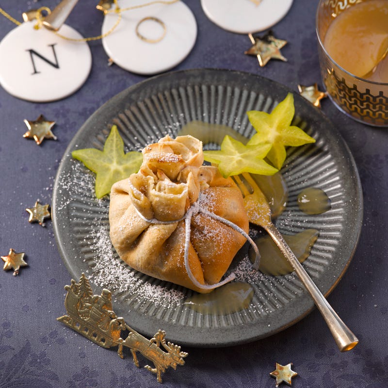 Foto Crêpespäckchen mit Quarkfüllung von WW