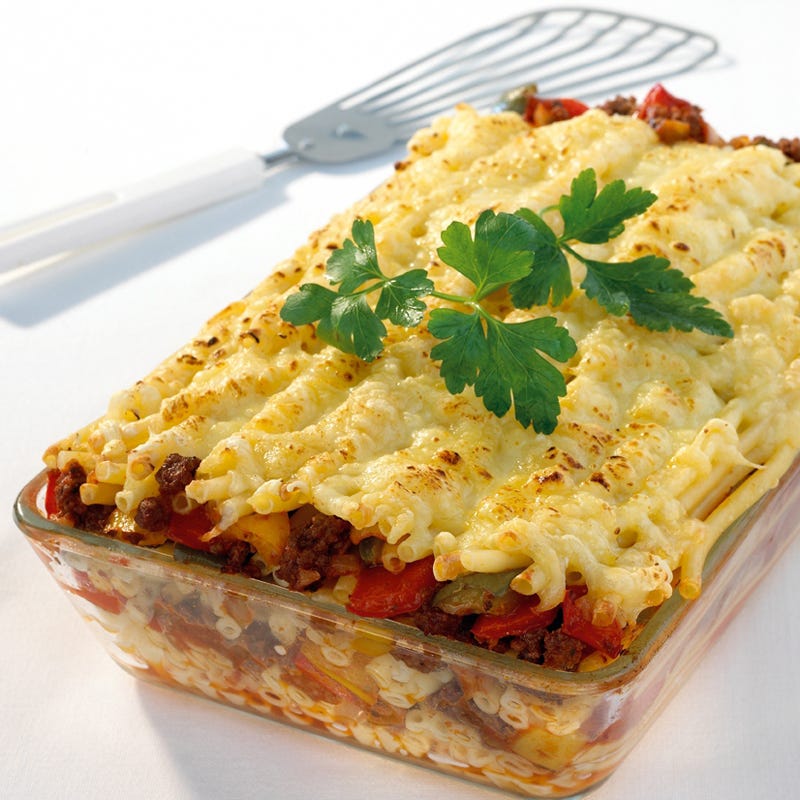 Foto Makkaroni-Paprika-Schichtauflauf von WW