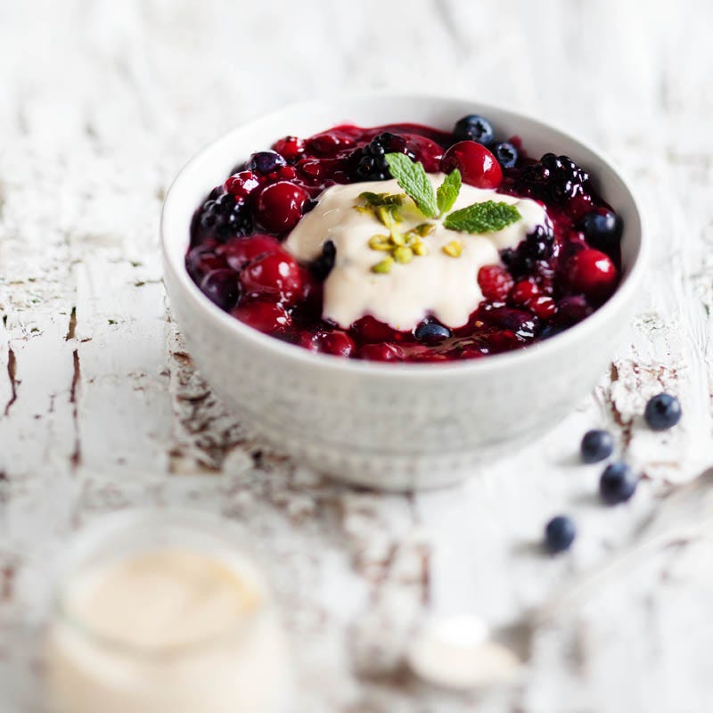 Foto Rote Grütze mit Vanillecreme von WW