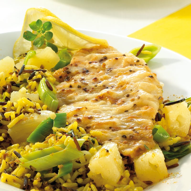 Foto Ananas-Ingwer-Wildreis mit Rotbarschfilet von WW