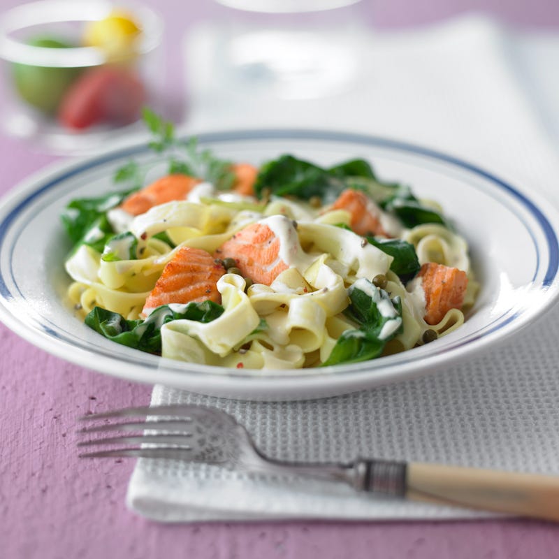 Foto Lachs-Spinat-Nudeln von WW