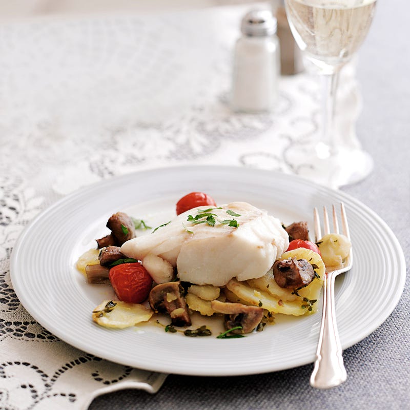 Foto Gebackener Kabeljau mit Kräuterkartoffeln von WW
