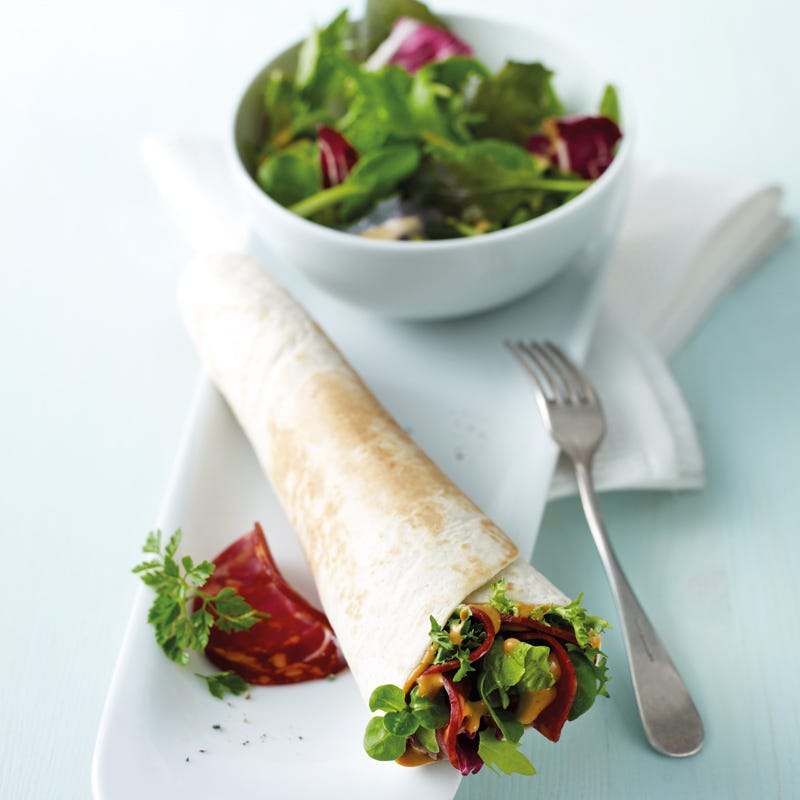 Foto Chorizowrap mit Salat von WW