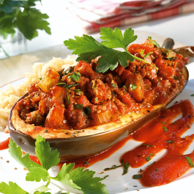 Foto Aubergine mit scharfer Füllung von WW