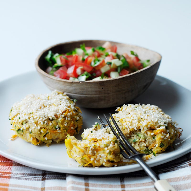 Foto Kichererbsenbratling mit Tomatensalsa von WW