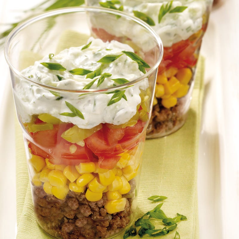 Foto Schichtsalat mit Tatar von WW