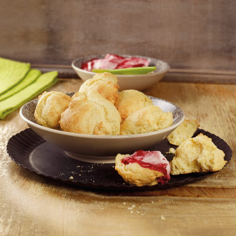 Foto Buttermilchscones mit Himbeerfrischkäse von WW