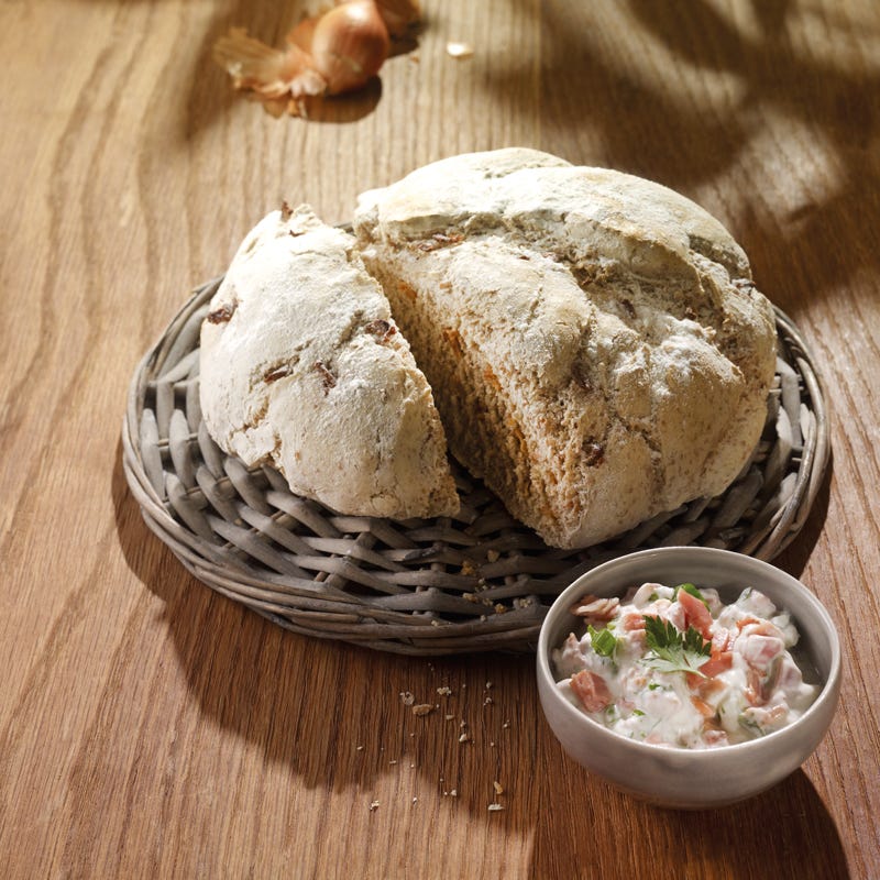 Foto Zwiebelbrot mit Schinkendip von WW
