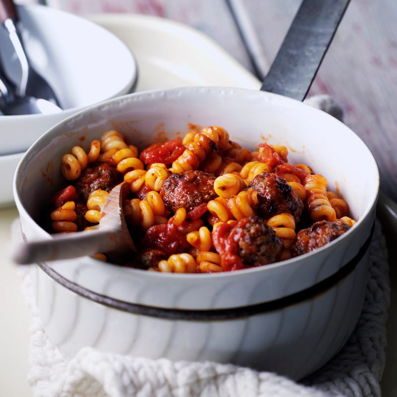 Foto Fleischbällchen mit Tomaten-Pasta von WW