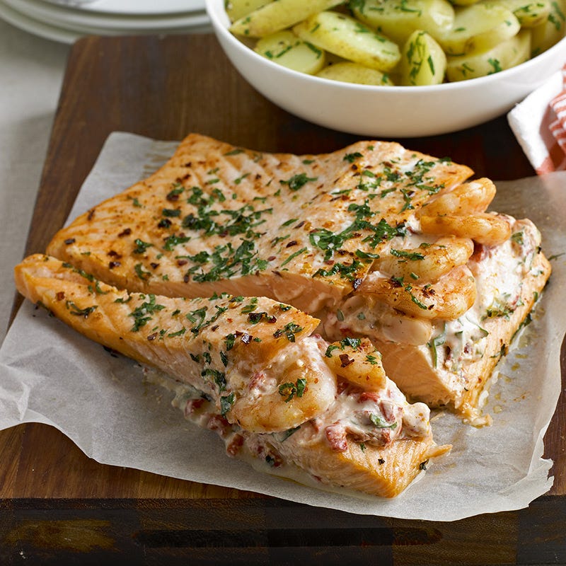 Photo of Salmon & prawn bake by WW