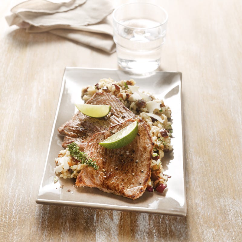 Foto Auberginenrisotto mit Kalbsschnitzel von WW